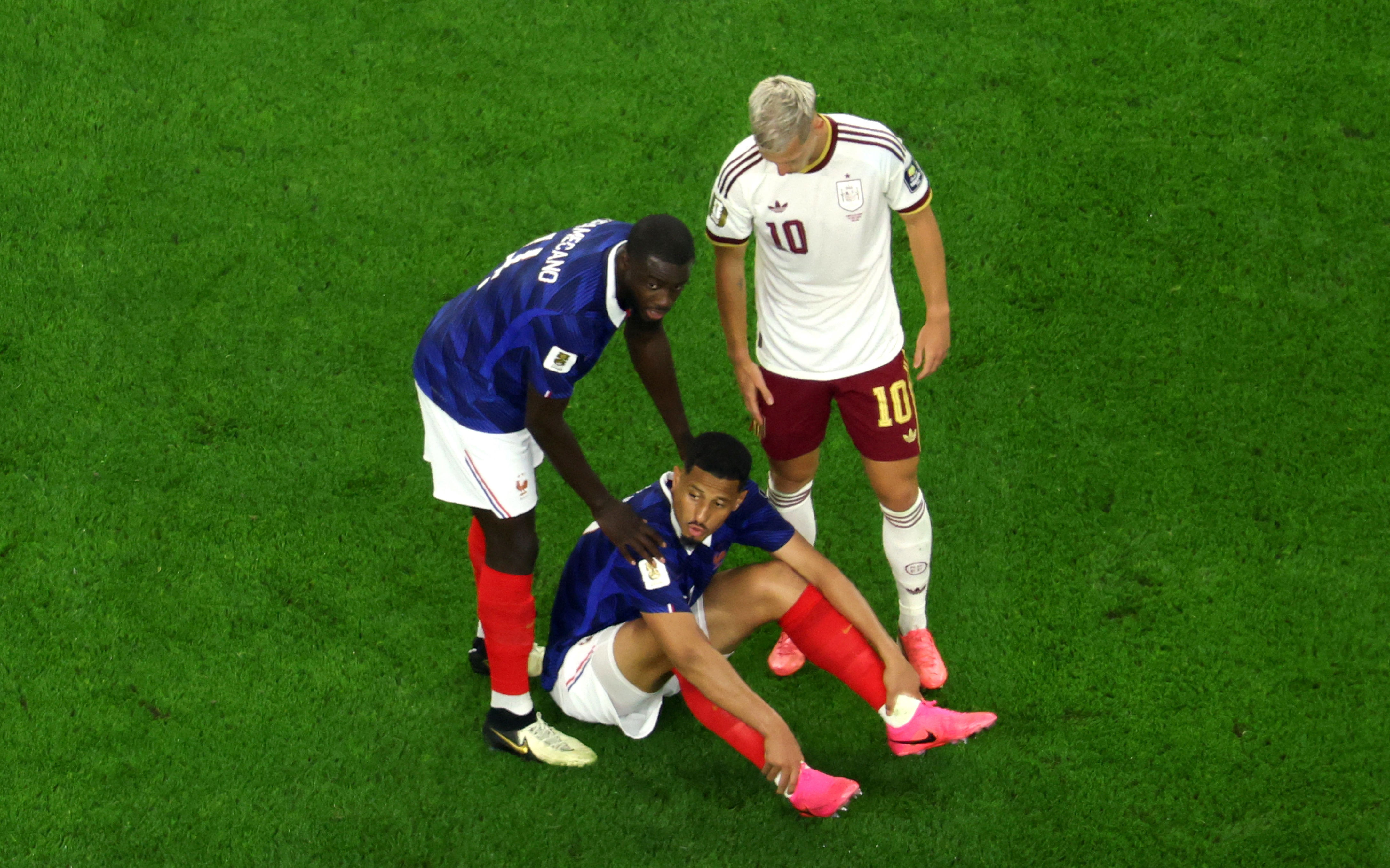 ‘Unbearable pain’: William Saliba (AFP/Getty)