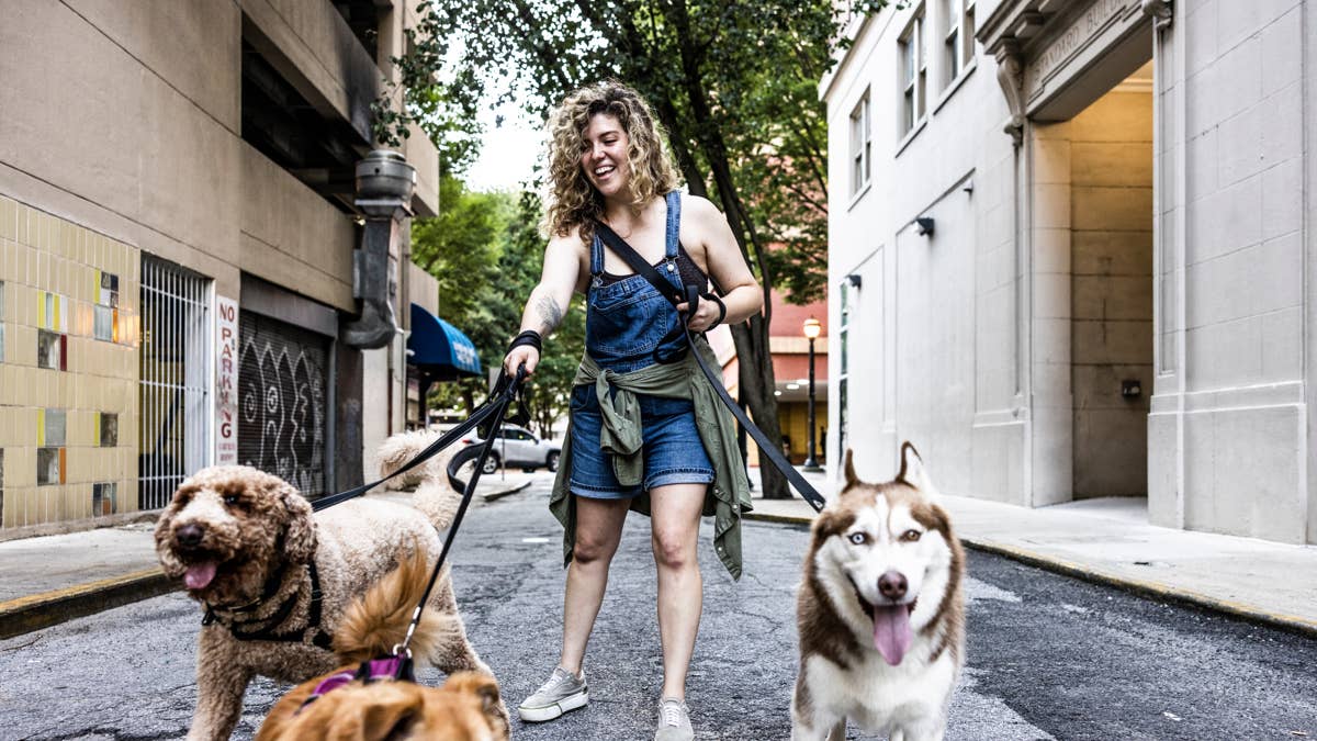 This adjustable rope leash makes daily dog walks so much simpler