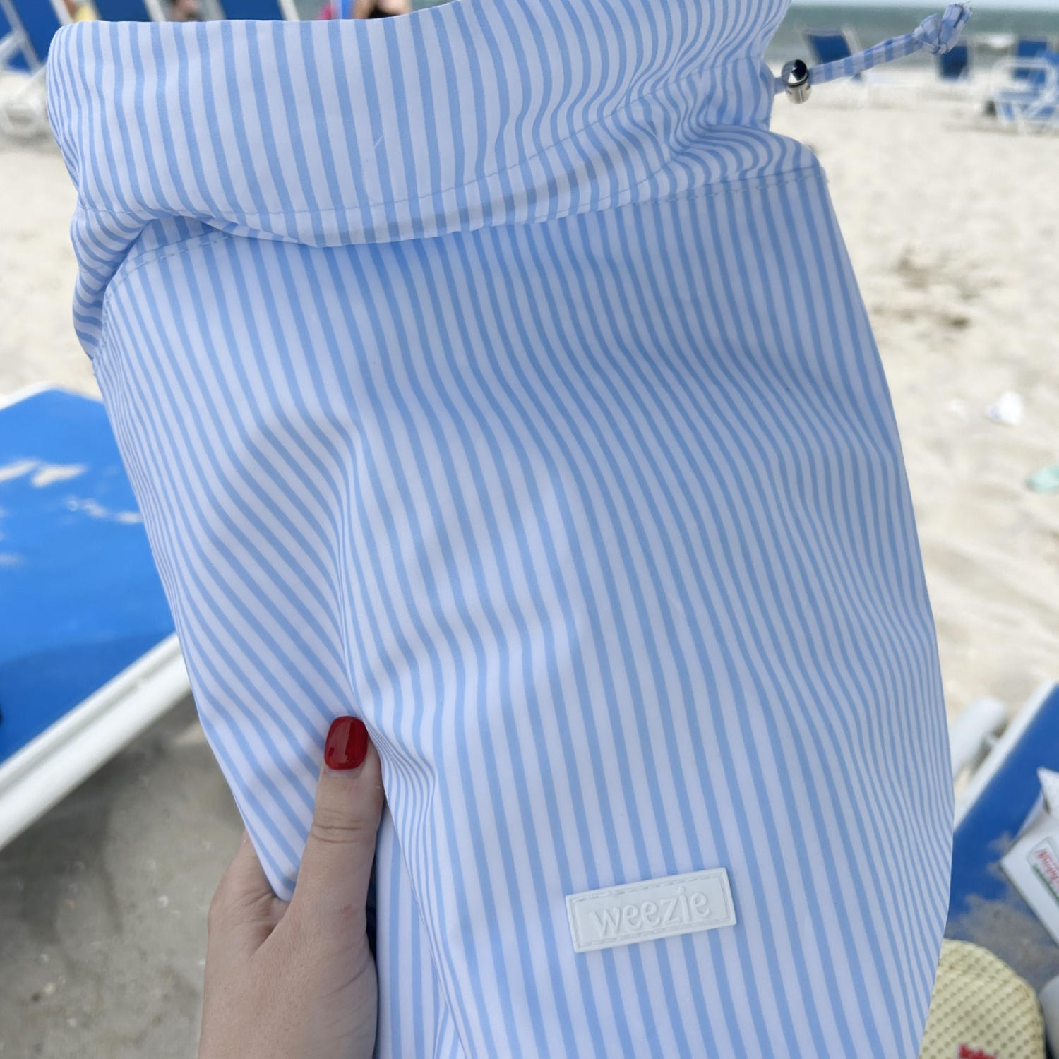 Compact and leakproof, the Weezie is exactly what you want for a quick wet-item stash. (Courtesy Becca Delman)