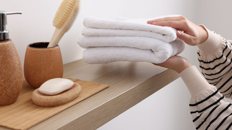Ditch the floating shelf: The creative way to add storage to the bathroom