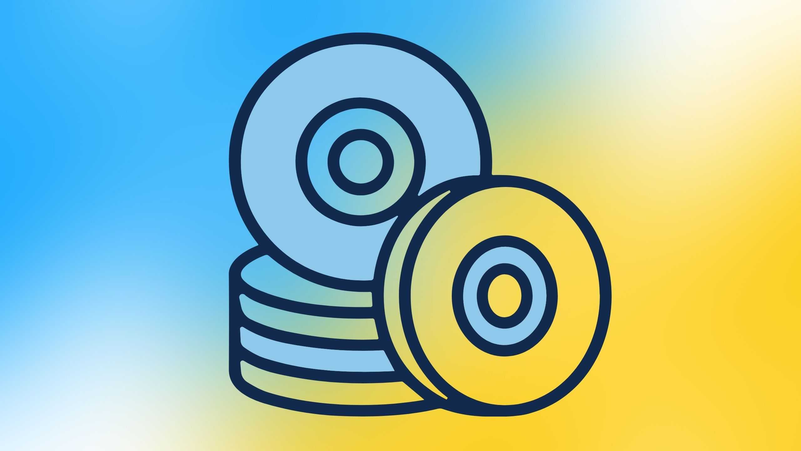 Stacked optical discs