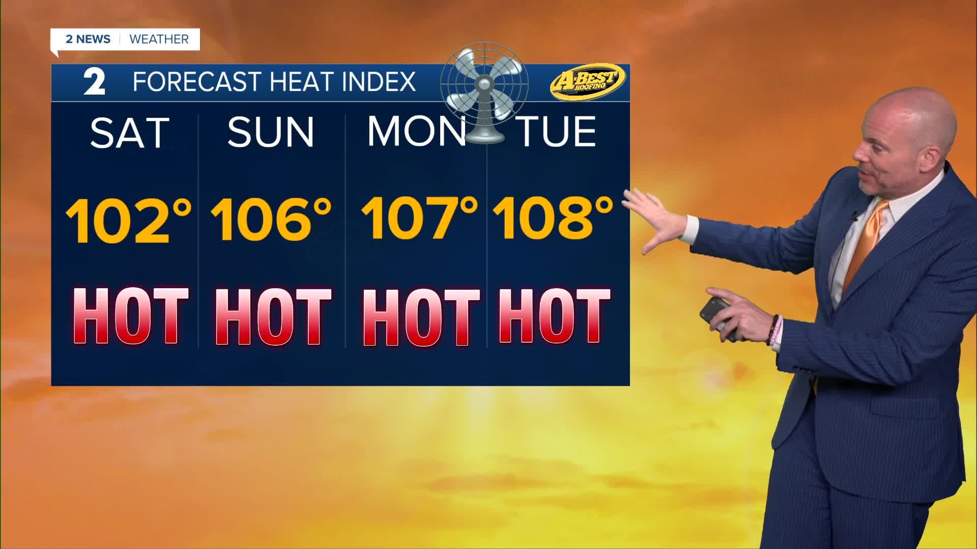 The heat will build this weekend