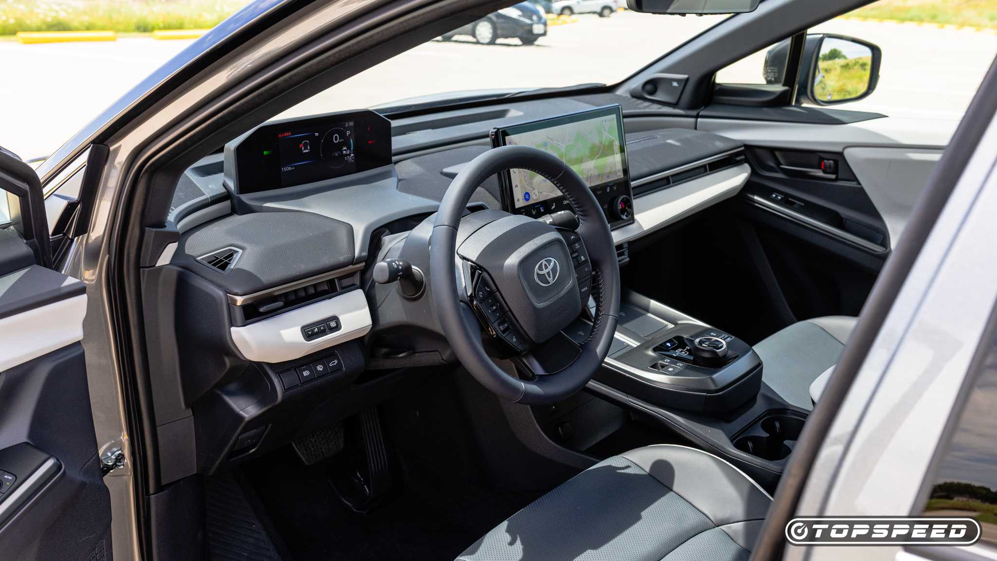 An interior shot of the 2026 Toyota bZ