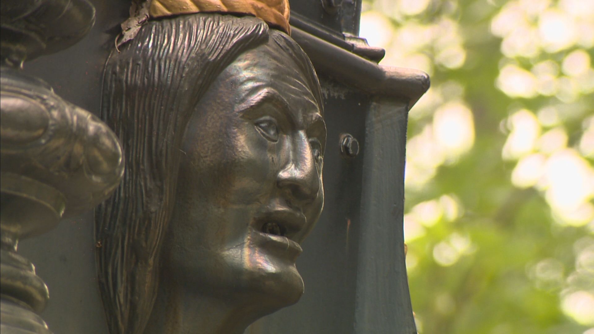 Indigenous effigies on Montreal fountain spark anger