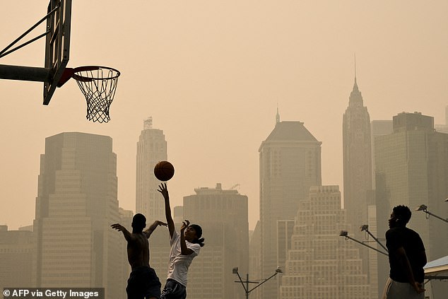 Smoke from Canadian wildfires has hit the northeastern US before the World Cup final