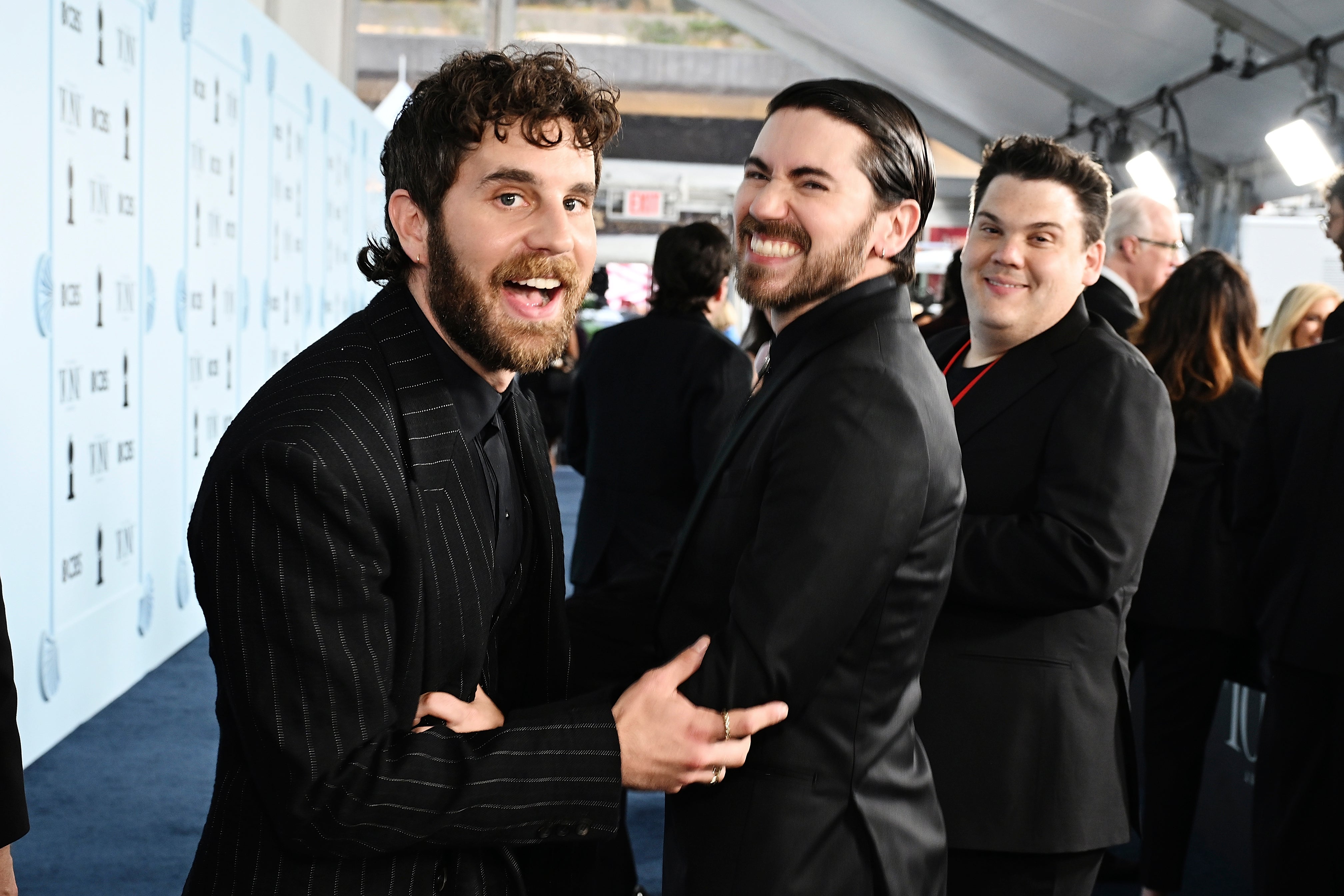 Ben Platt and husband Noah Galvin at the Tony Awards in June this year (Getty)