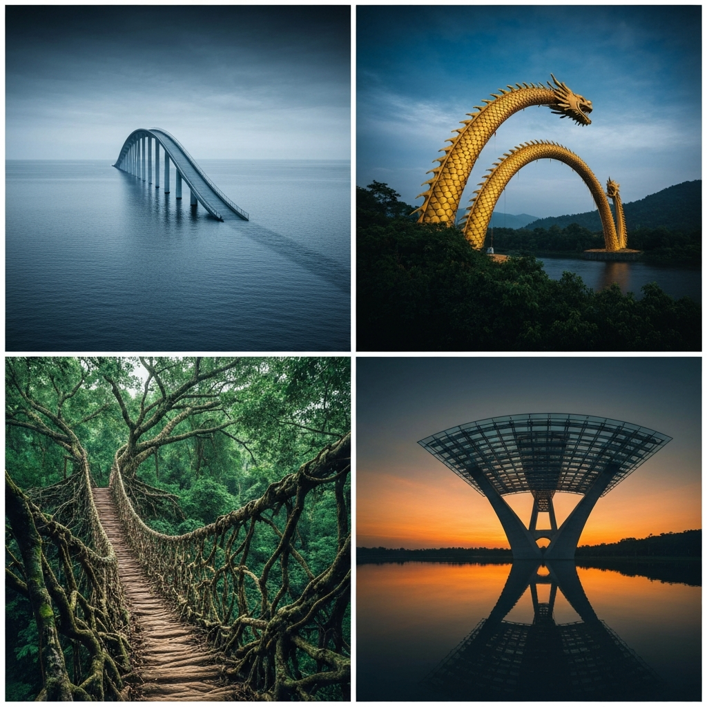 25 unique bridges: explore global engineering marvels