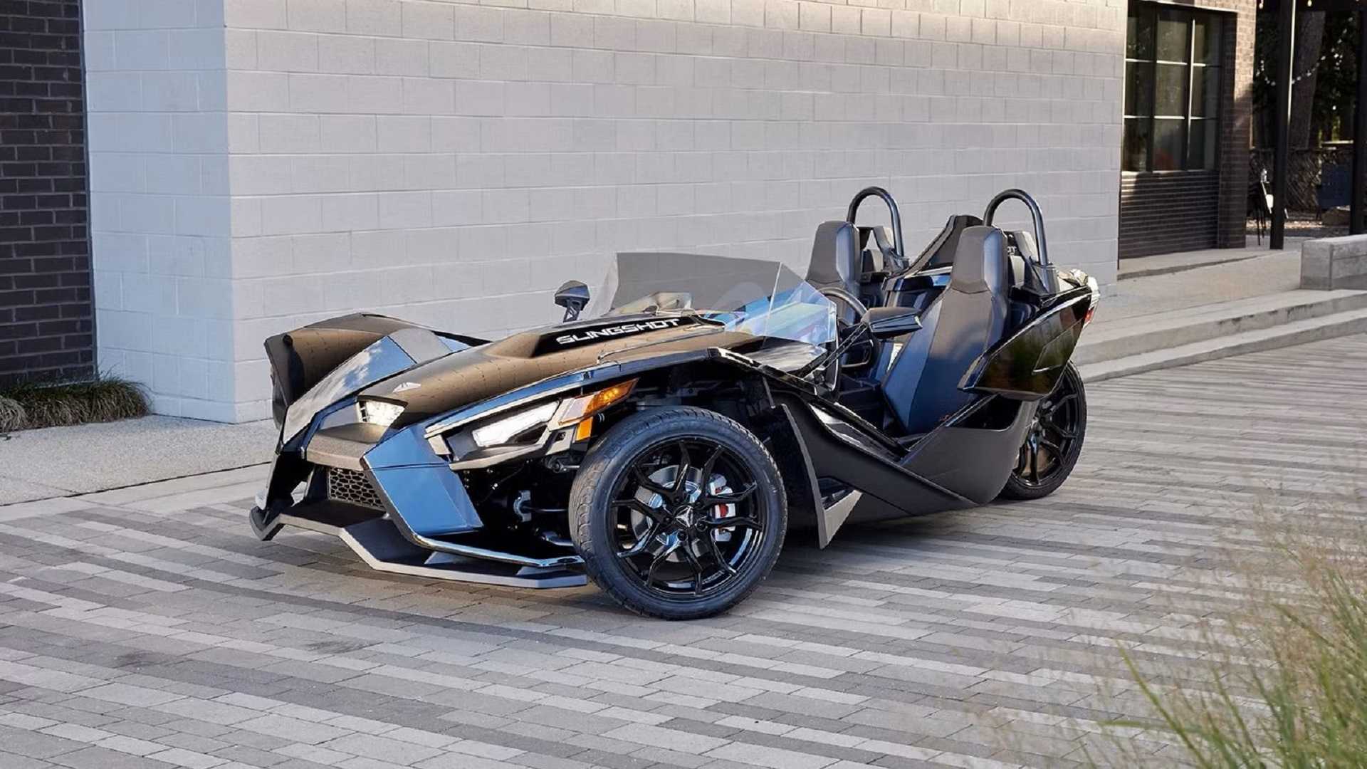 A parked Polaris Slingshot S