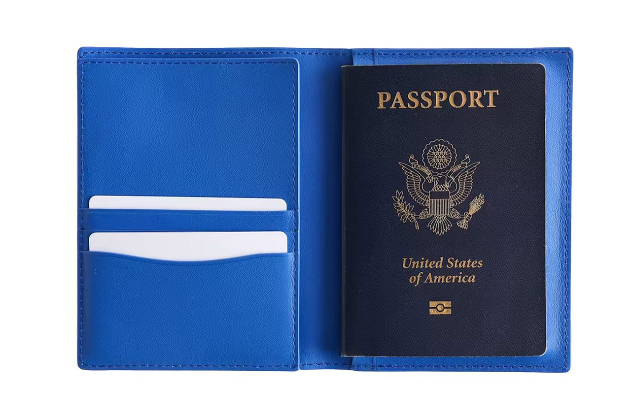 Nappa Leather RFID Blocking Passport Holder