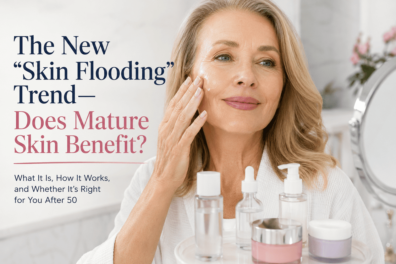 The new "skin flooding" trend: Does mature skin actually benefit?