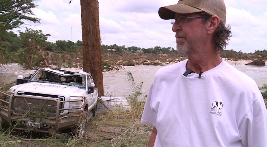 Kerr County man feeling 'lost' after home, business destroyed by flood once again