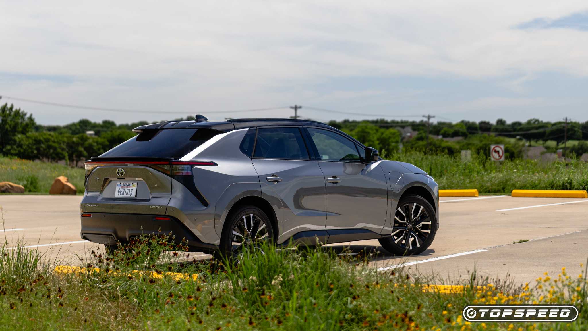 A static shot of the 2026 Toyota bZ at a parking lot