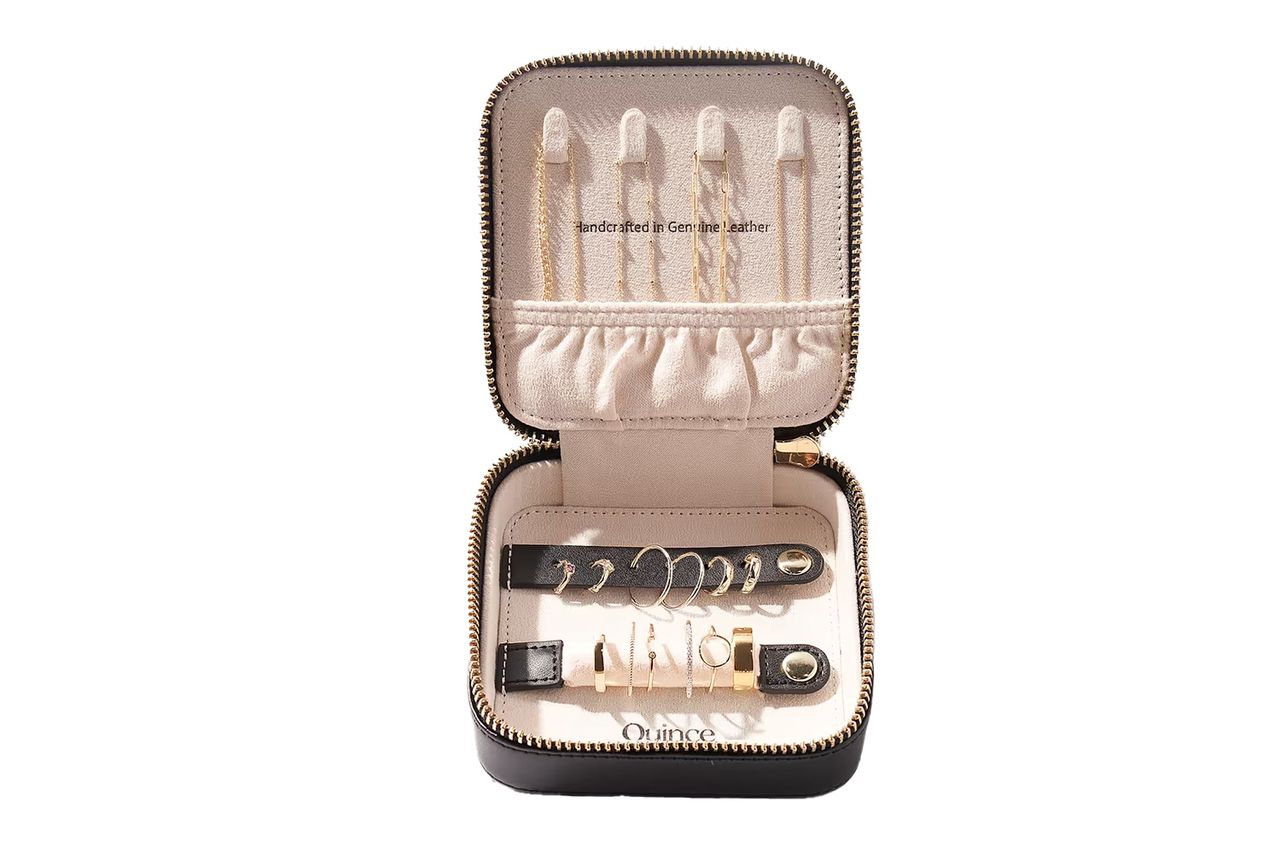 Leather Jewelry Travel Case