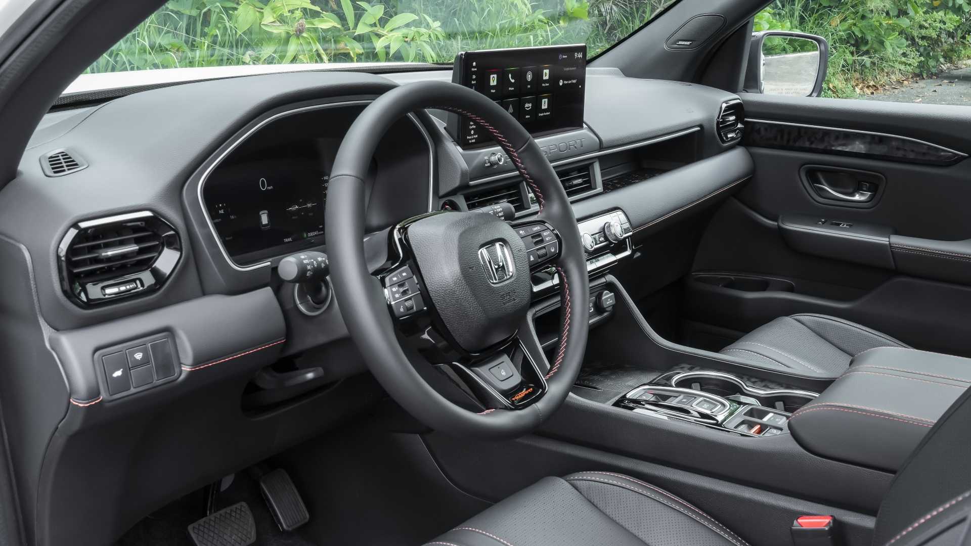 Interior shot of the dashboard in a 2026 Honda Passport TrailSport Elite