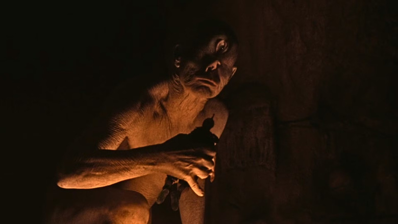 The Cyclops Polyphemus in his cave in The Odyssey