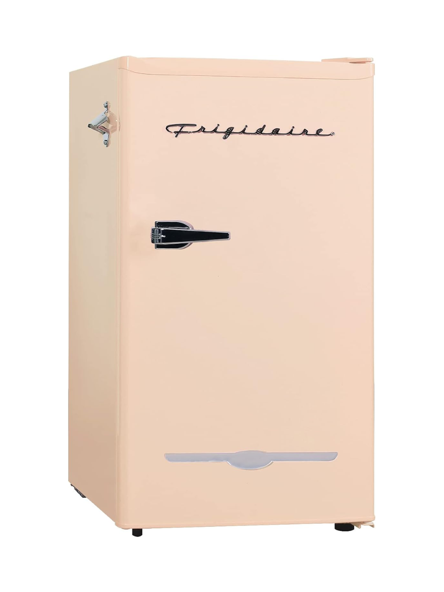 Frigidaire Retro Compact Fridge With Chiller, 3.2 Cu Ft Countertop Fridge With Built-In Bottle Opener, Compact Refrigerator for Office, Bedroom, Dorm Room or Cabin - 16.5