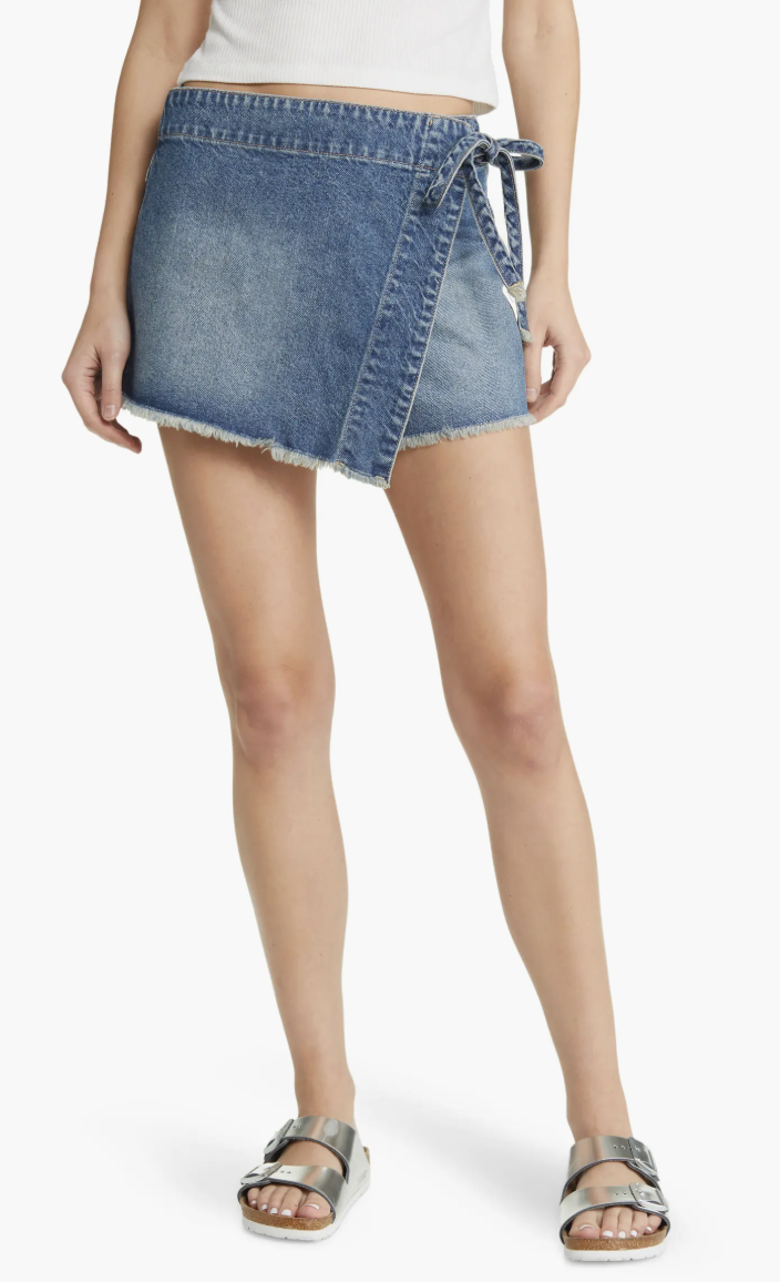Free People, Emmy Nonstretch Denim Skort