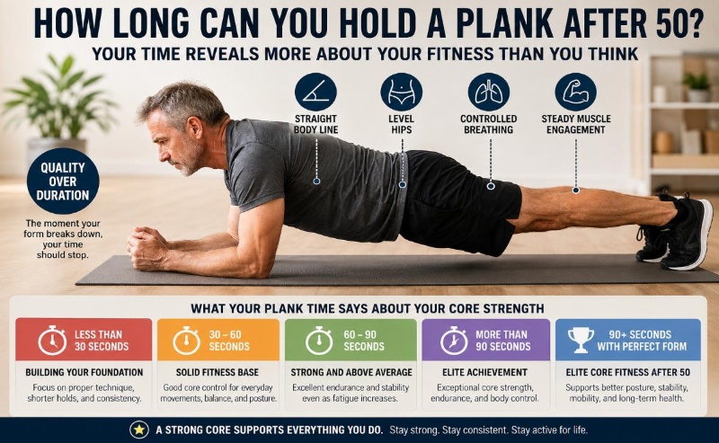 How Long Can You Hold a Plank After 50? Could Your Core Strength Be Better Than You Think?