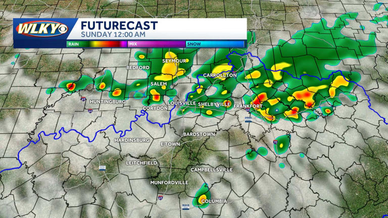 Impact weather: Scattered storms Saturday night