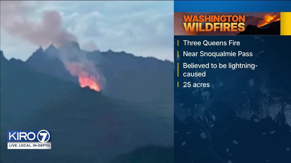 Video: 'Three Queens Fire' in Kittitas County