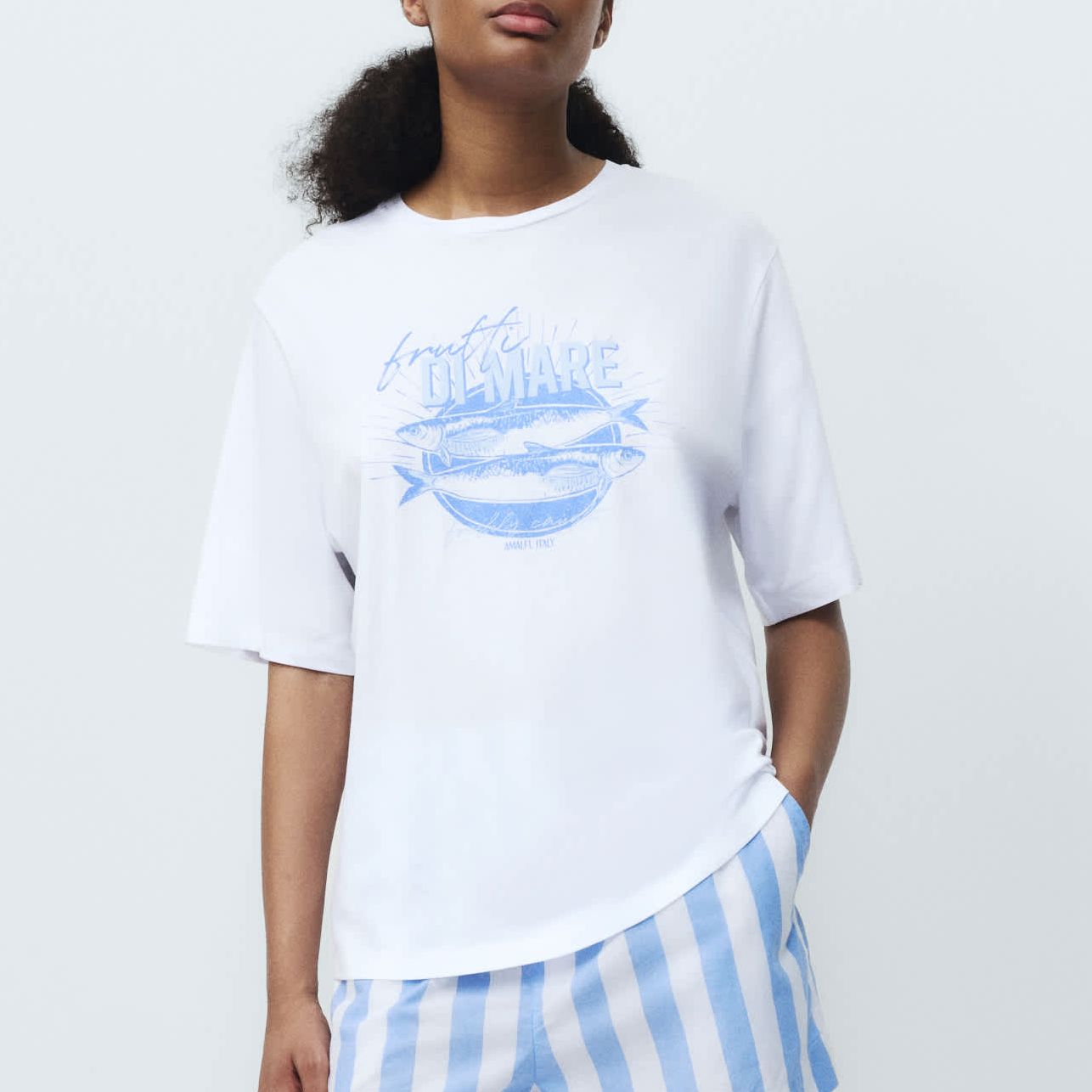 Cotton Modal Print Pyjama Top