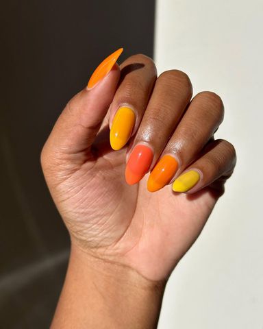 Juicy Skittle Leo Nails