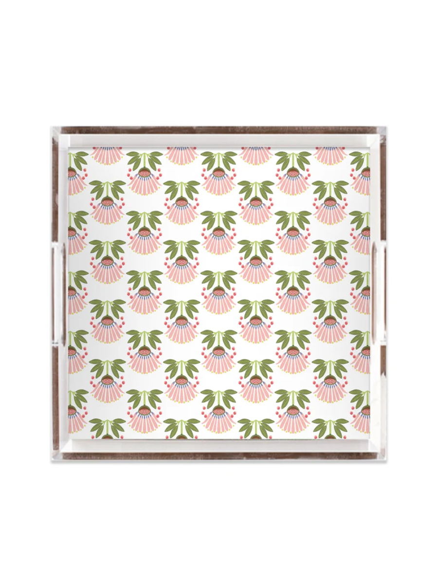 Summer Bouquet Lucite Tray