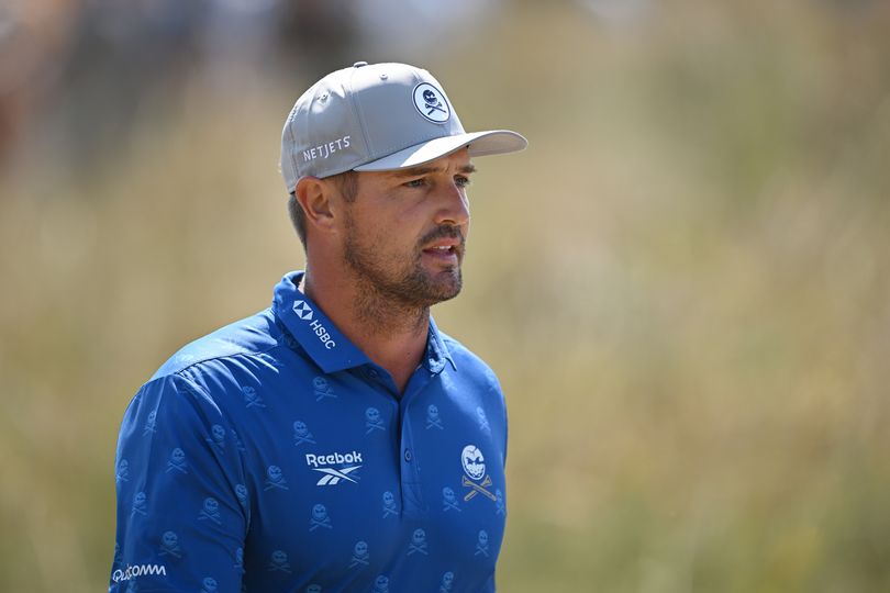 DeChambeau stormed to the range after receiving a two-stroke penalty at the Open Championship