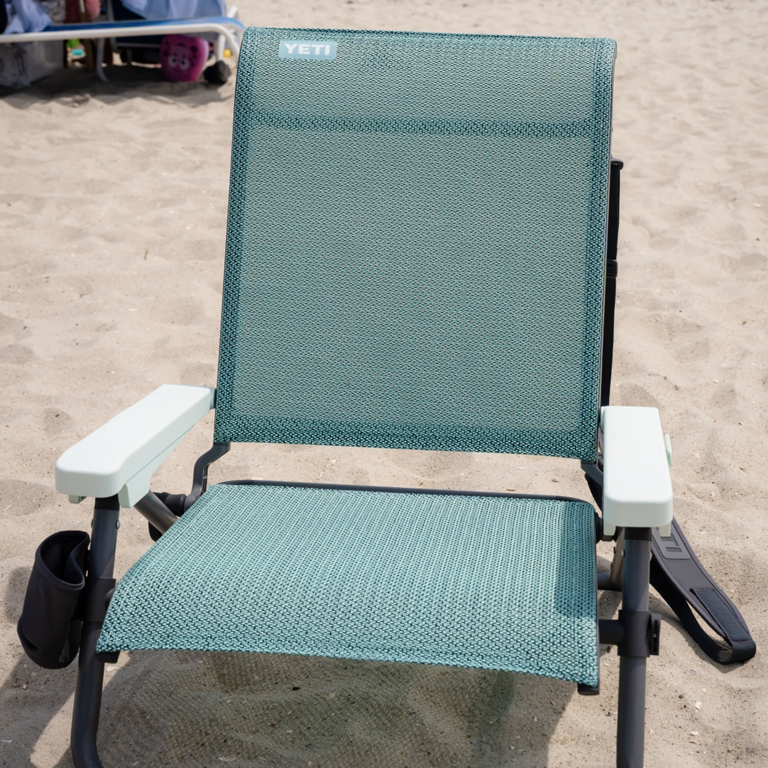 Comfy and sturdy, the Yeti Hondo is a total game changer for sitting in the sand all day. (Courtesy Becca Delman)