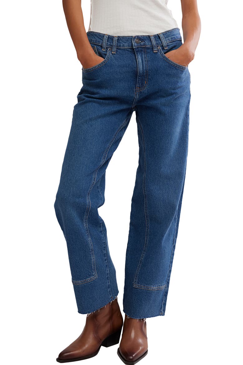 We the Free Risk Taker Raw Hem Straight Leg Jeans