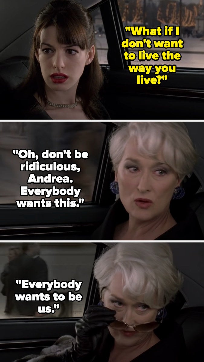 Screenshots from "The Devil Wears Prada"
