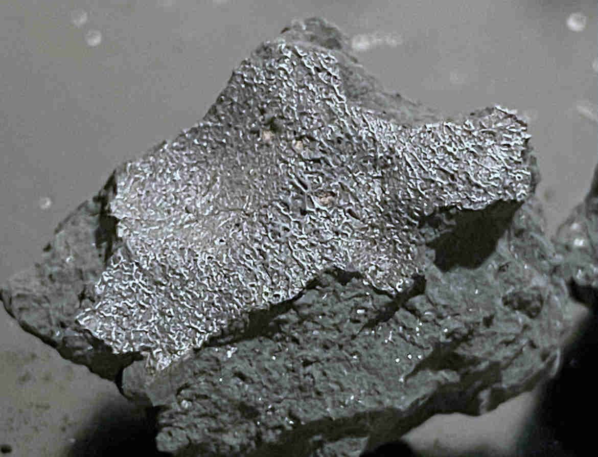 Hillsborough meteorite fragment that crashed through the roof of a home in 2024.