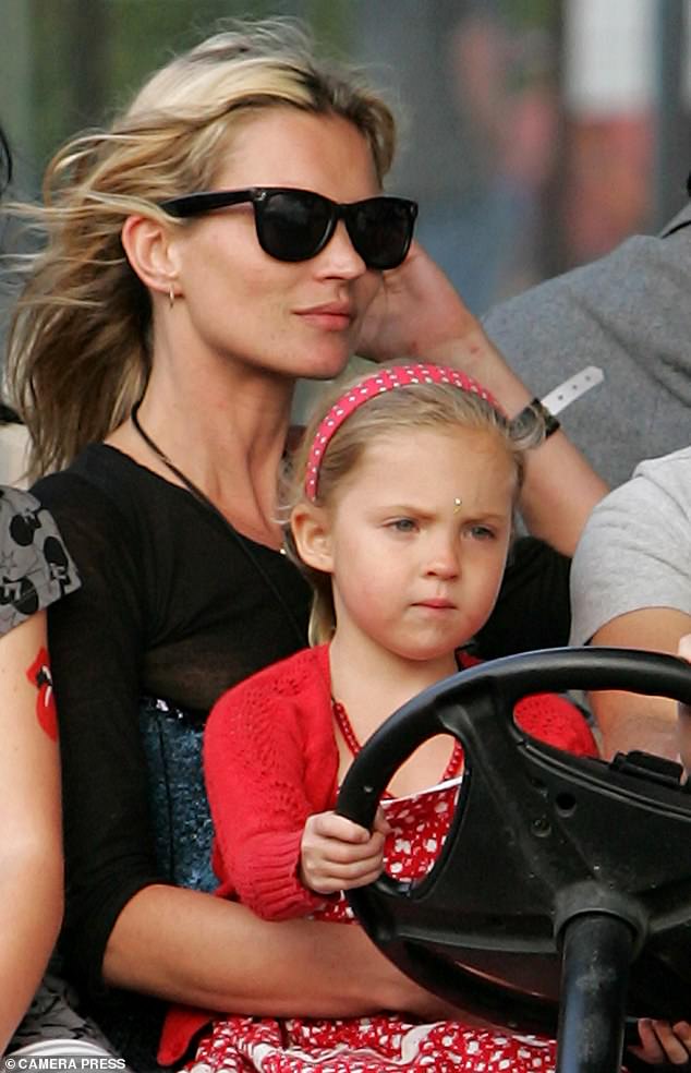 Kate her daughter pictured at the festival that year, when Lila was four