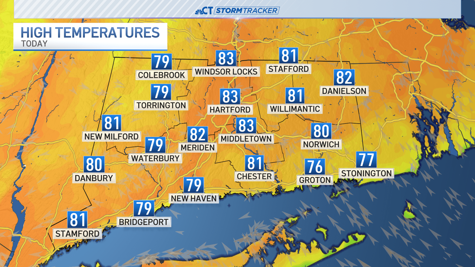 Sunshine and low humidity continue through Friday