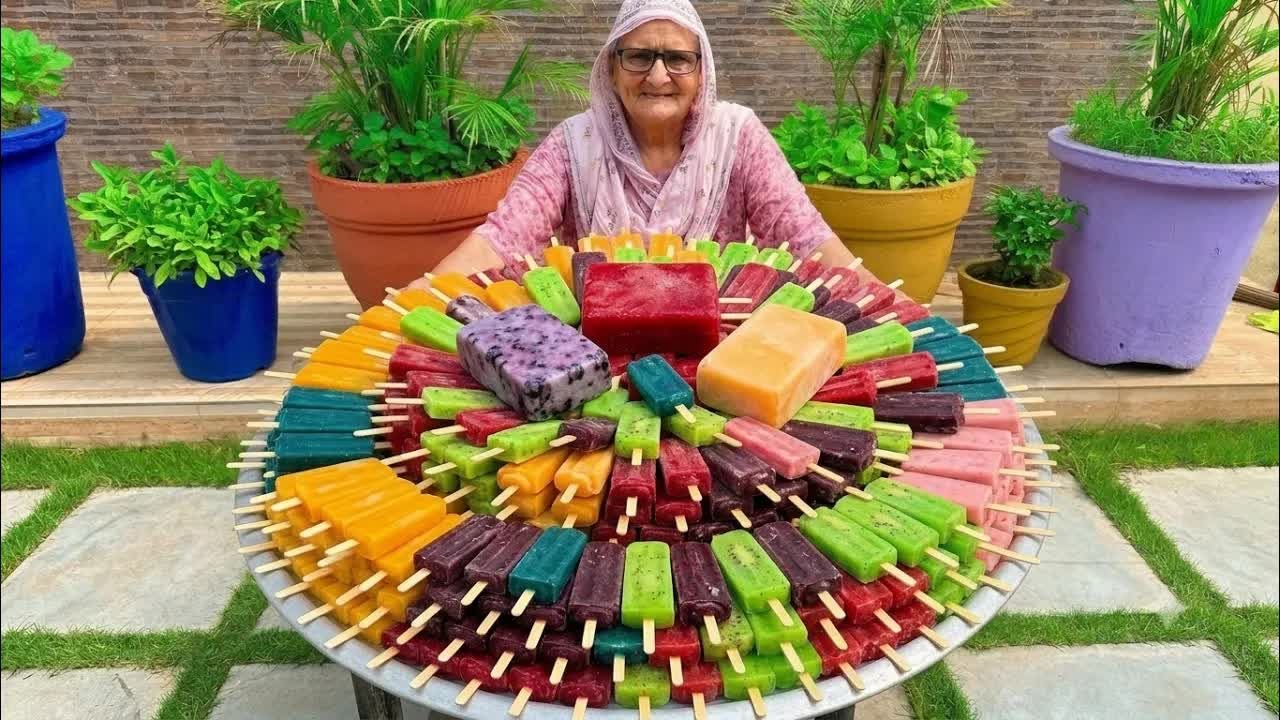 Why everyone is watching these homemade village fruit popsicles