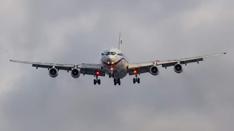 Rare Russian government aircraft caught on camera