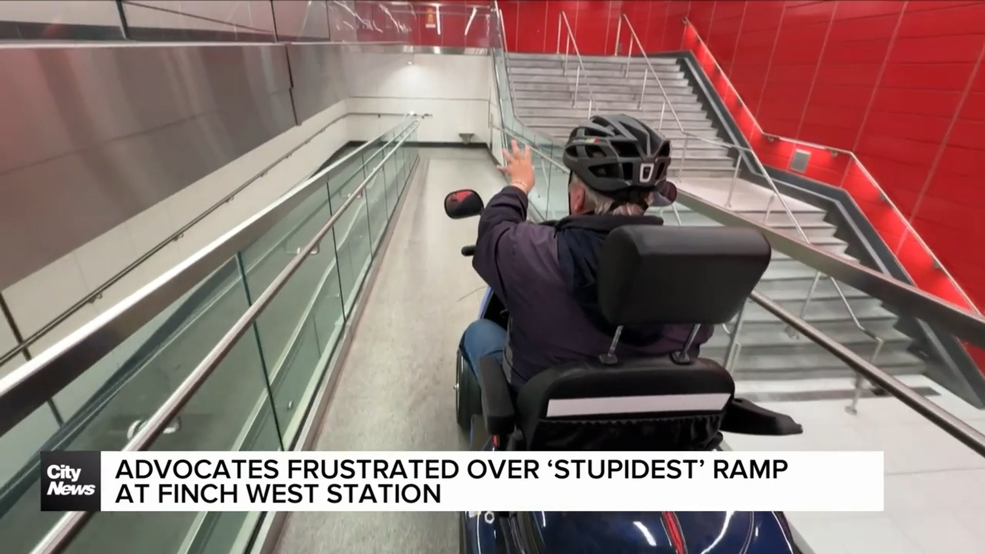 Advocates frustrated over 'stupidest' ramp at Finch West station