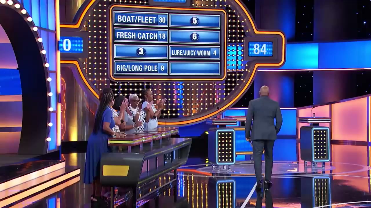 Pole vs. rod. Steve Harvey sees double!