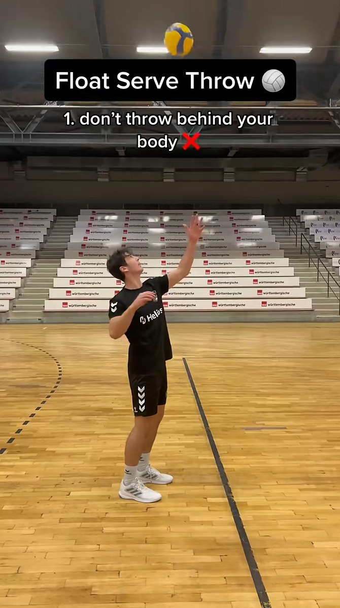 How to toss for the perfect float serve