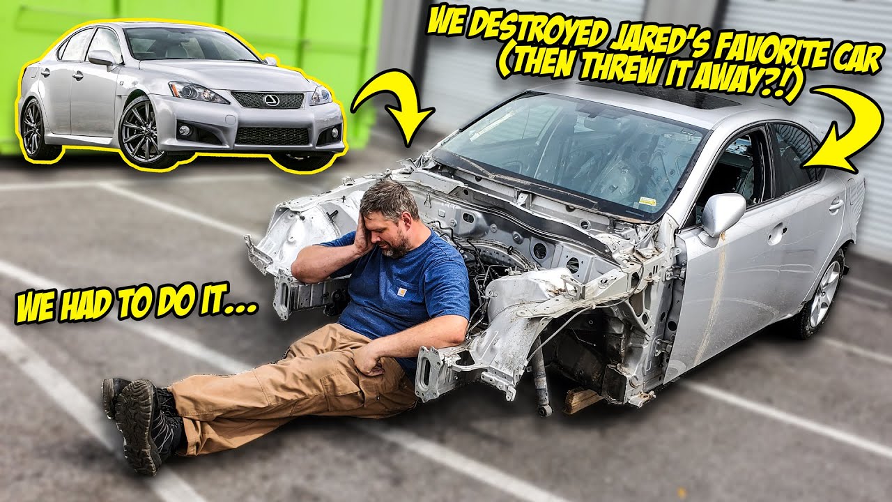 We destroyed a rare Lexus IS-F then threw it away (Jared's favorite car)