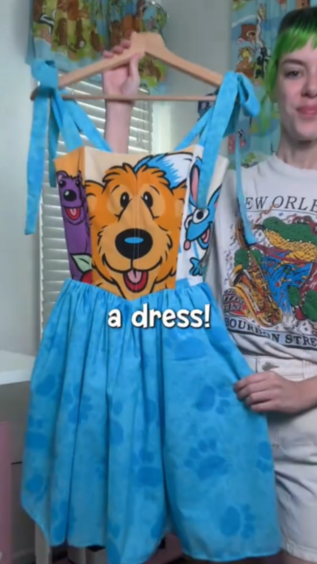 The creative process behind this bedsheet bear transformation
