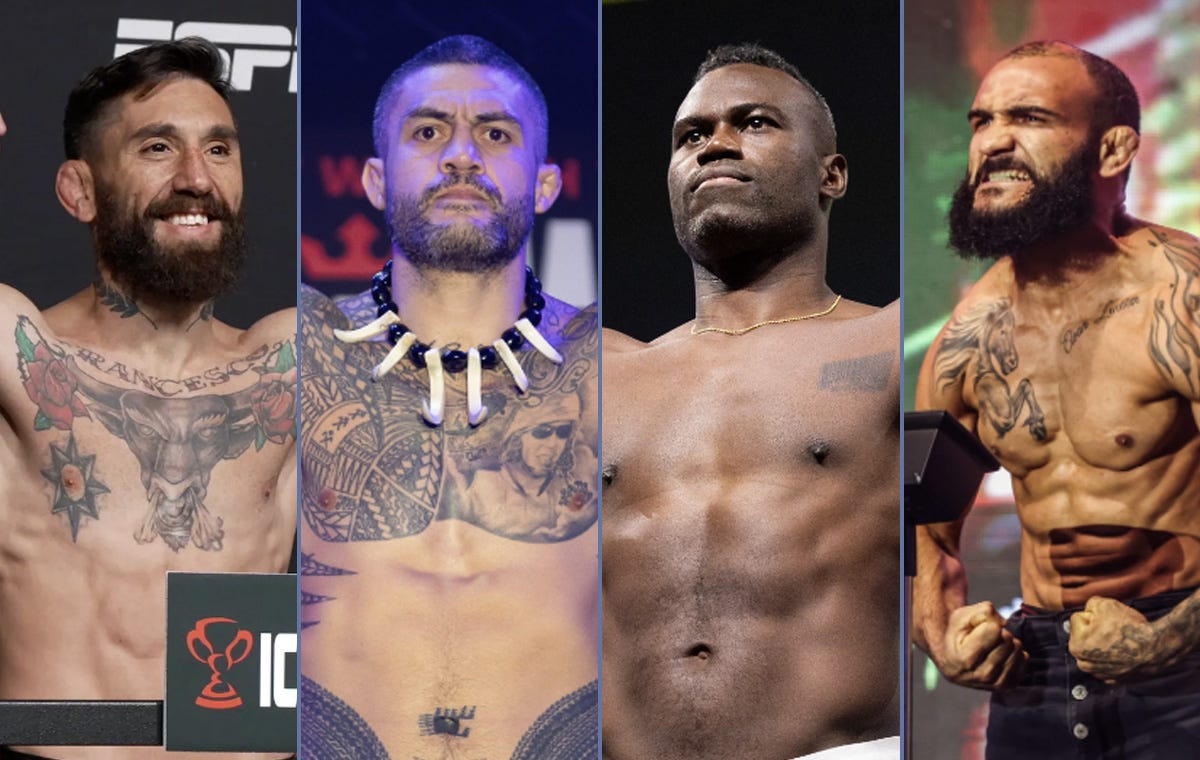 UFC veterans in comabt sports action July 24-27