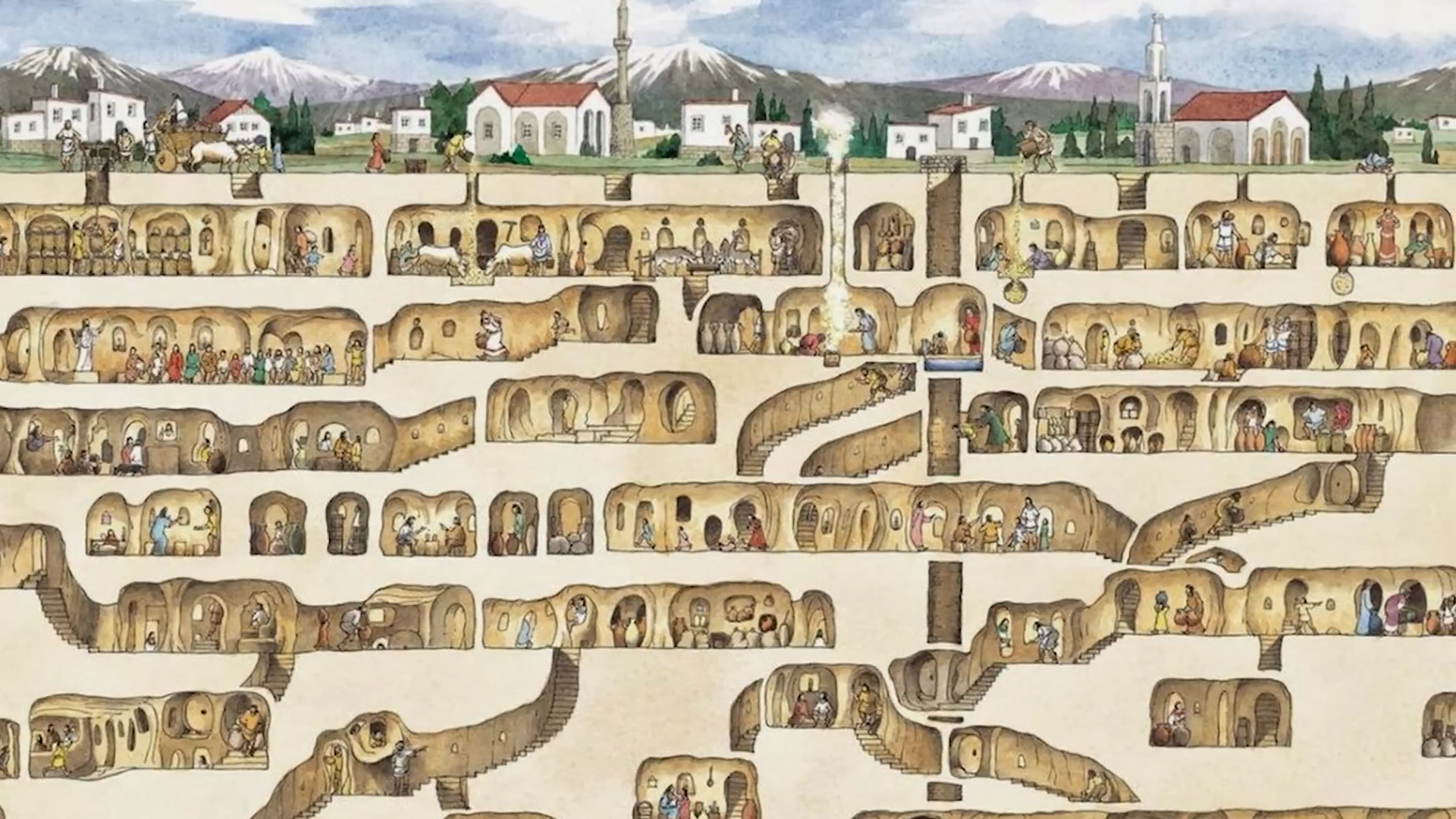 Turkey's forgotten multi-level underground cities