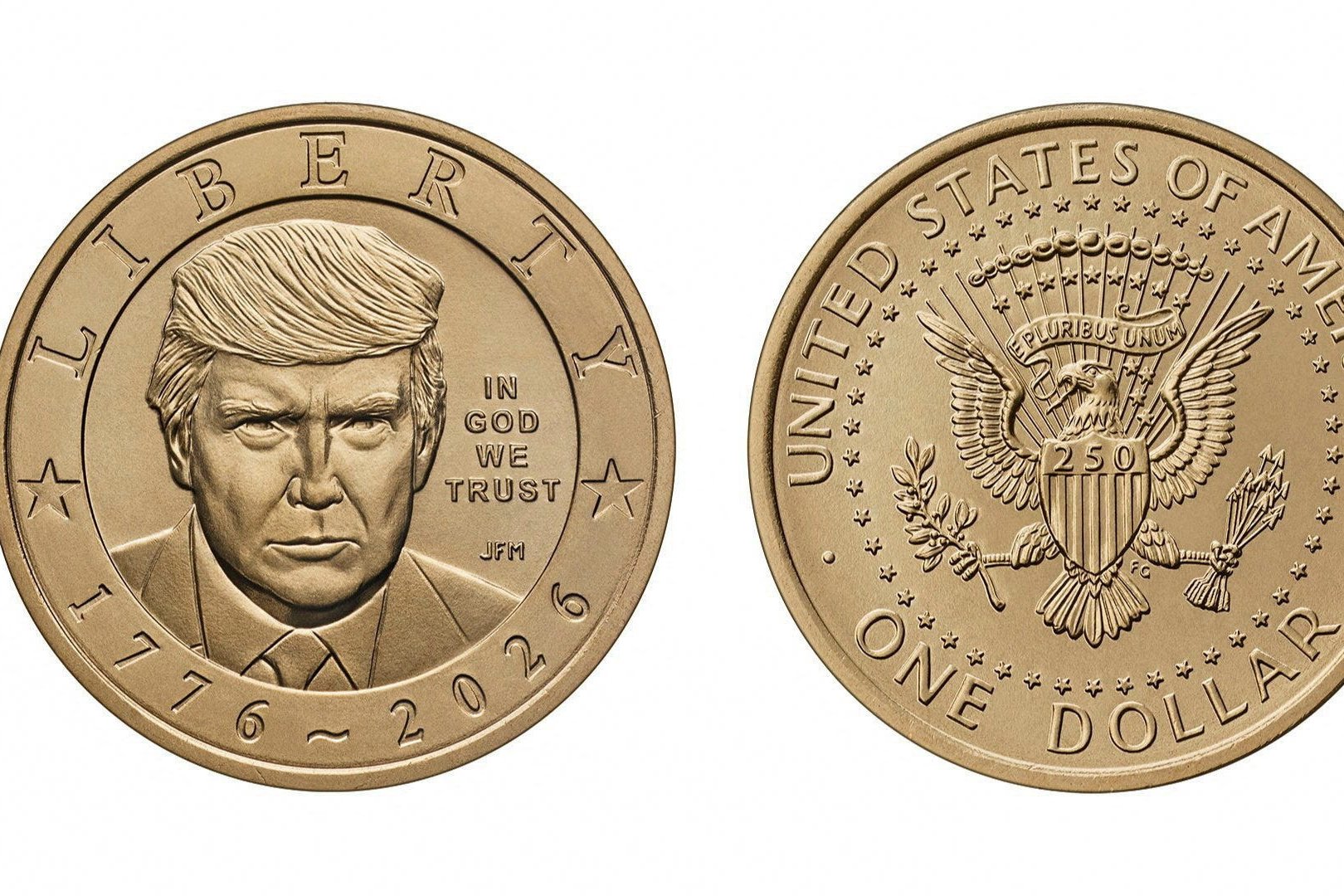 The new Trump $1 coin looks like gold but contains none — here's what ...