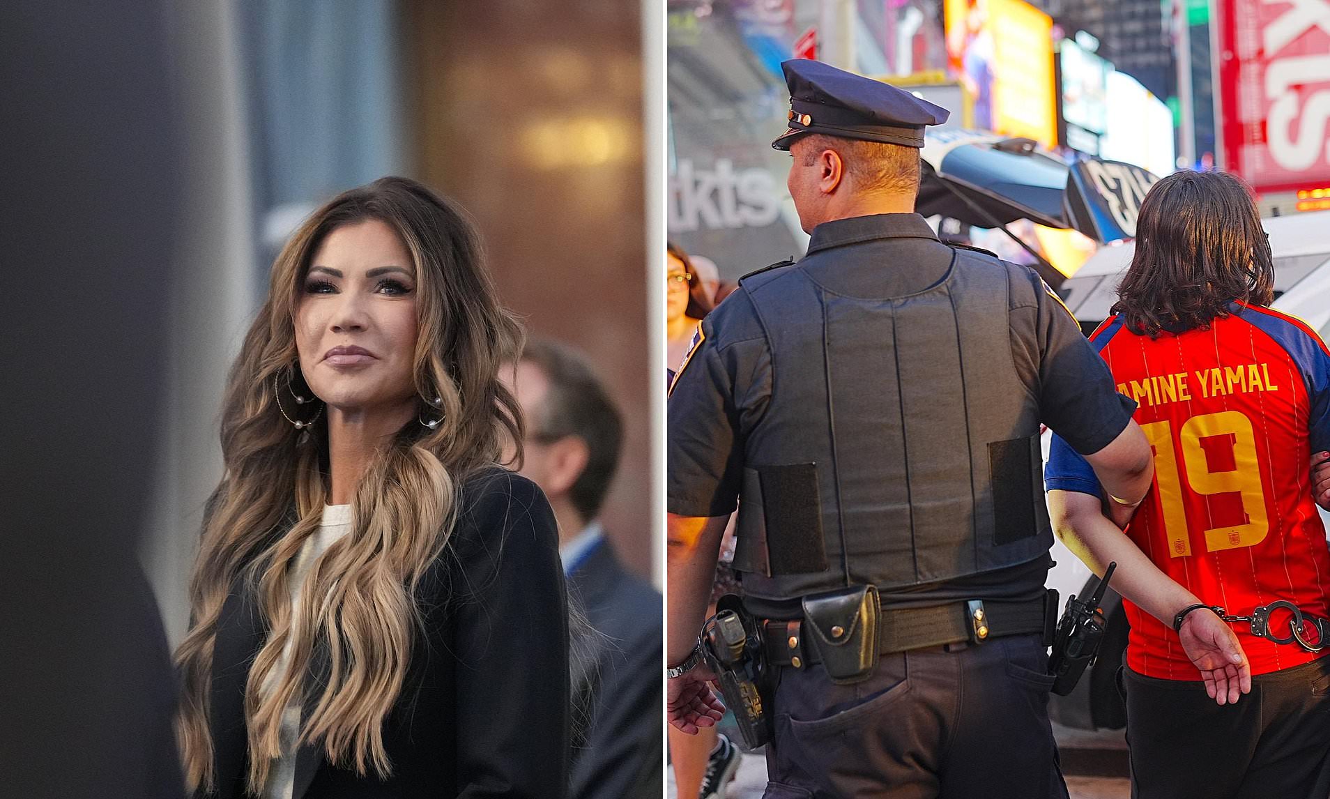 Kristi Noem's final scandal revealed as millions meant to combat China are blown on World Cup crowds