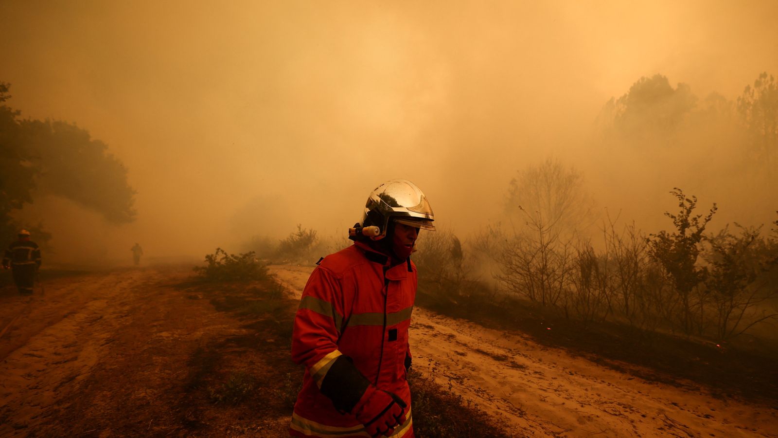 Very difficult to limit the wildfire spread in France