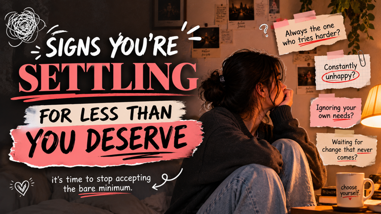 Signs you’re settling for less than what you deserve in life