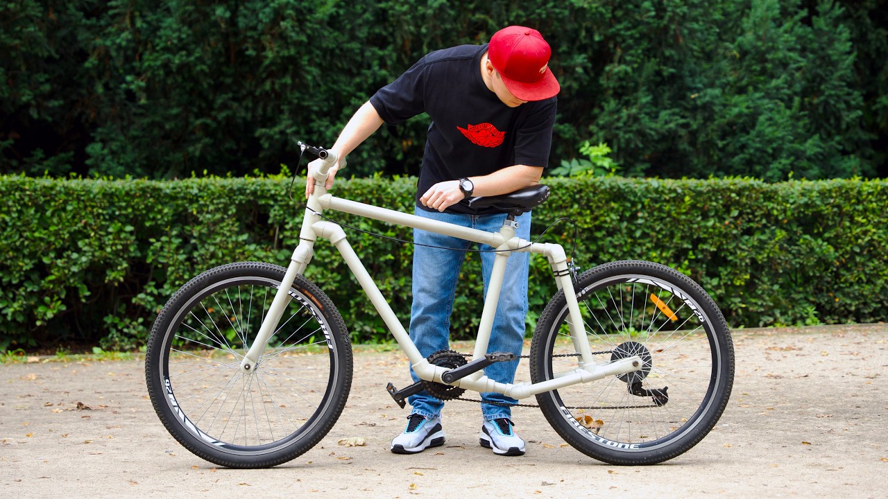 I built a working bicycle from PVC pipes using AI designs!