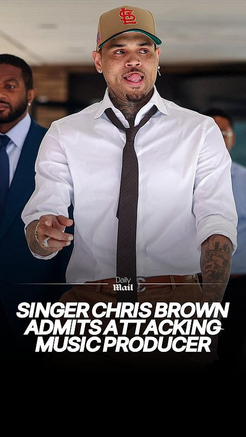 Chris Brown pleads guilty to affray after bottle attack at club