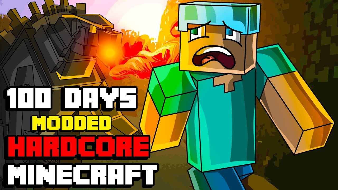 I survived 100 days in hardcore Minecraft! 🌍